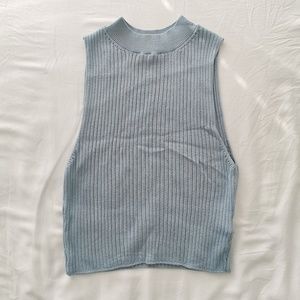 TOPSHOP Light Blue Sweater Tank